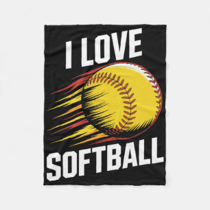I Love Softll Enthusiast Pride  Fleece Blanket