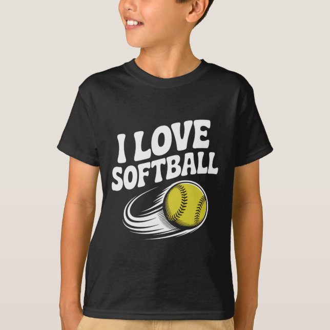 I Love Softll Pion Ll Dynamic Motion  T-Shirt (Front)