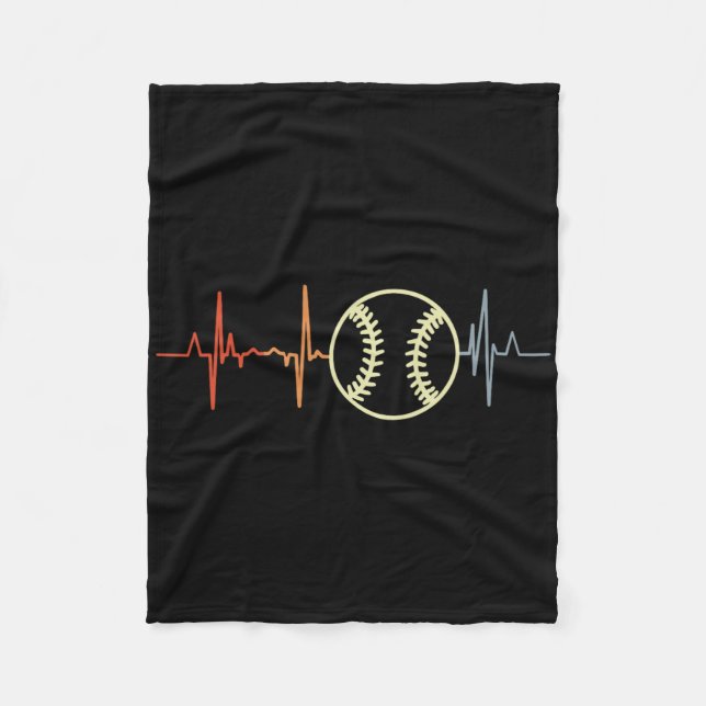 I Love Softll Retro Softller Ecg  Fleece Blanket (Front)