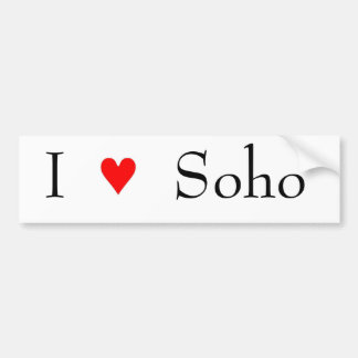 I love soho bumper sticker