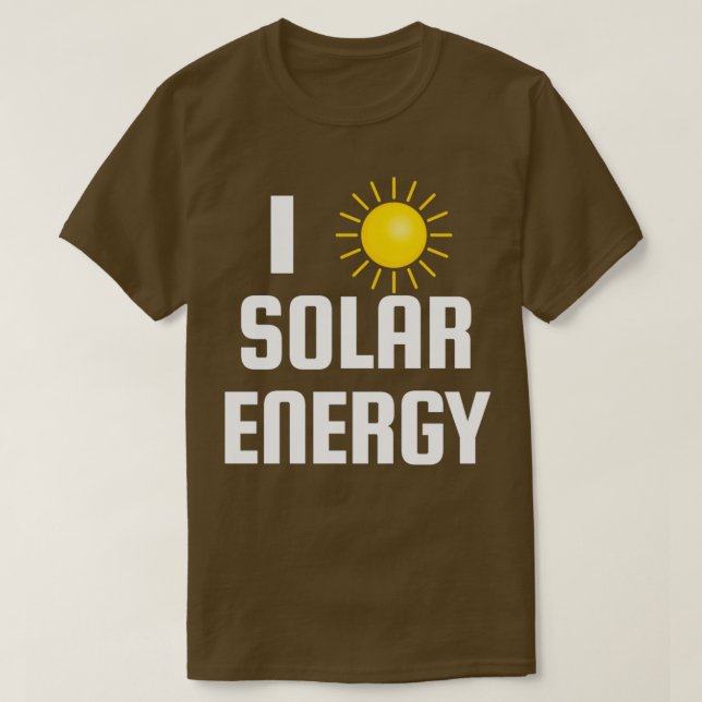 I Love solar energy 2 T-Shirt (Design Front)