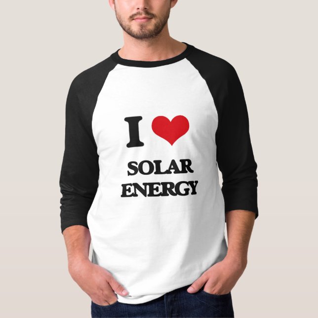 I Love Solar Energy T-Shirt (Front)
