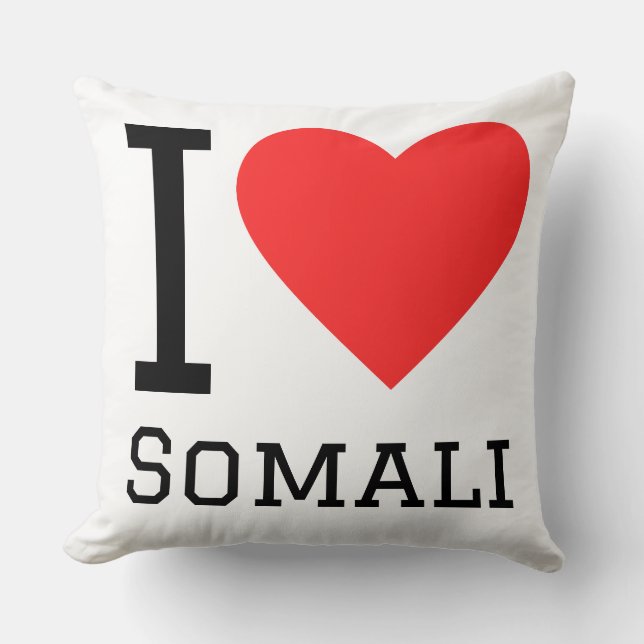 I love Somali  Cushion (Front)