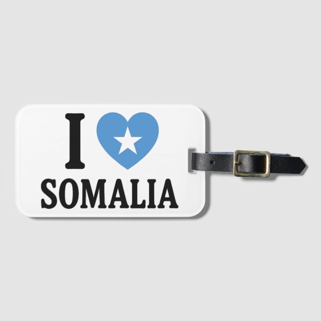 I love Somalia Luggage Tag (Front Horizontal)