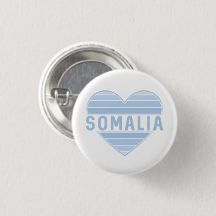 I Love Somalia, Somali Heart 3 Cm Round Badge