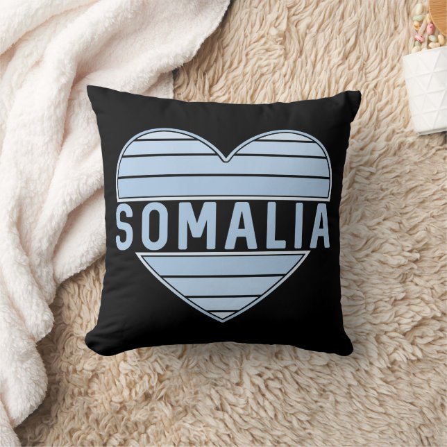 I Love Somalia, Somali Heart Cushion (Blanket)