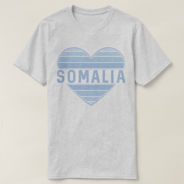 I Love Somalia, Somali Heart T-Shirt (Design Front)