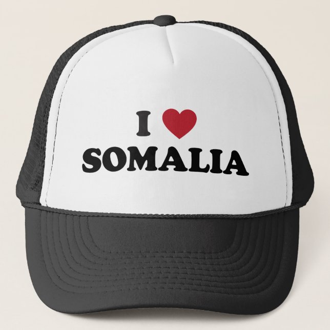 I Love Somalia Trucker Hat (Front)
