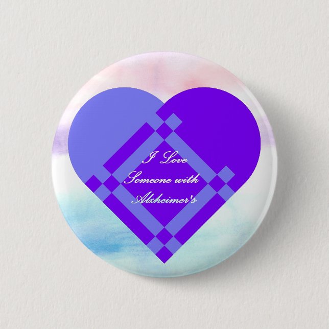 I Love Someone 6 Cm Round Badge (Front)