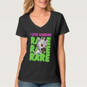 I Love Someone Rare Zebra Rare Disease Awareness D T-Shirt