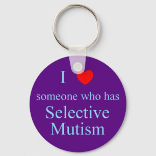 I Love Someone Selective Mutism Key Ring