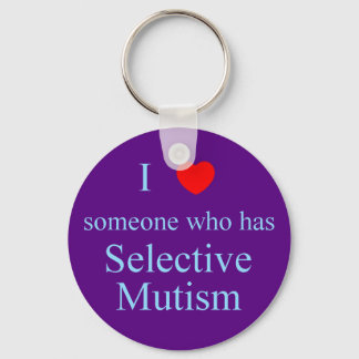 I Love Someone Selective Mutism Key Ring