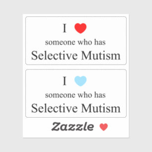 I Love Someone Selective Mutism Vinyl Sticker