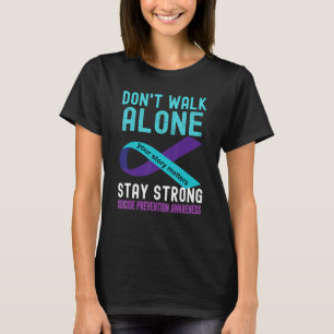 I Love Someone Teal-Purple Suicide Prevention Awar T-Shirt