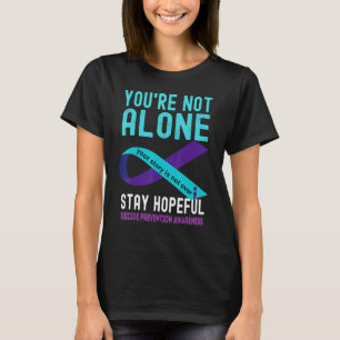 I Love Someone Teal Purple Suicide Prevention Awar T-Shirt