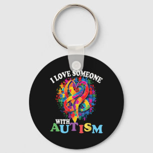 I Love Someone With Autism 1  Key Ring