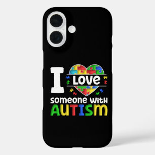 I Love Someone With Autism, Autism Awareness Gift iPhone 16 Case