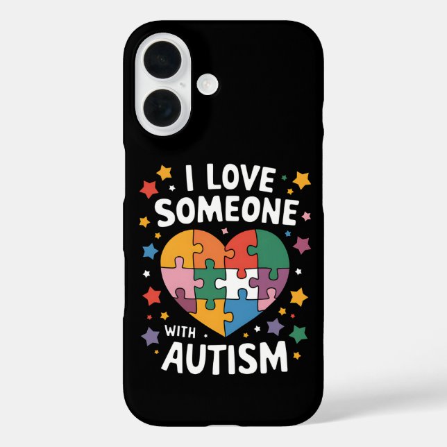 I Love Someone With Autism Autistic Awareness Case-Mate iPhone Case (Back)