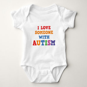 I Love Someone With Autism Baby Bodysuit