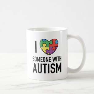I Love Someone With Autism Coffee Mug