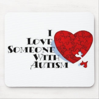 I Love Someone with Autism Mouse Pad