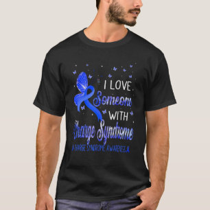 I Love Someone With Charge Syndrome Awareness Blue T-Shirt
