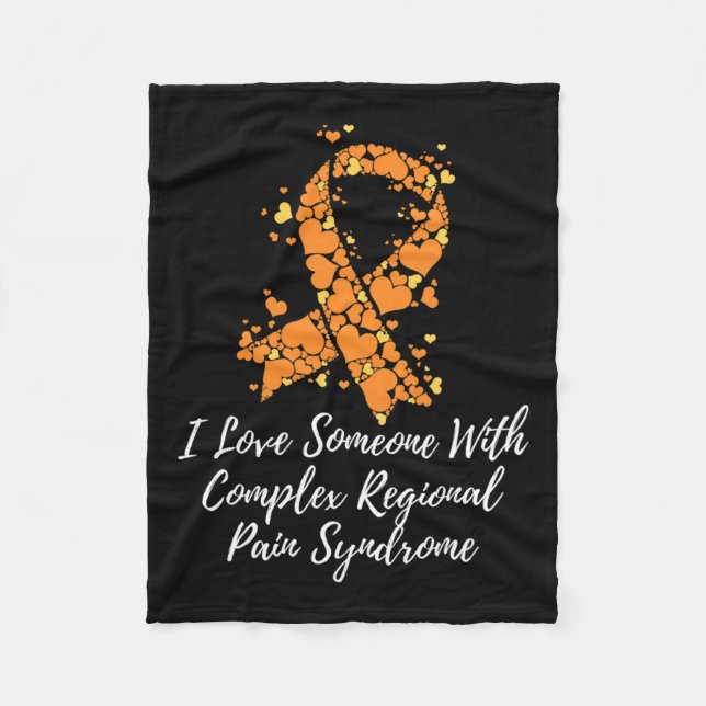 I Love Someone With Crps Awareness  Fleece Blanket (Front)
