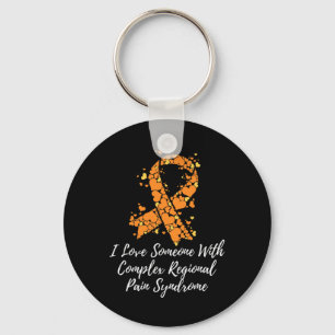I Love Someone With Crps Awareness Key Ring