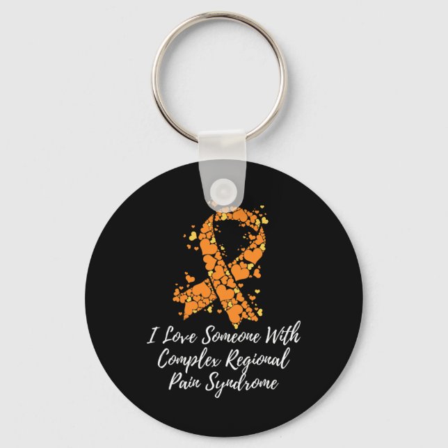I Love Someone With Crps Awareness  Key Ring (Front)
