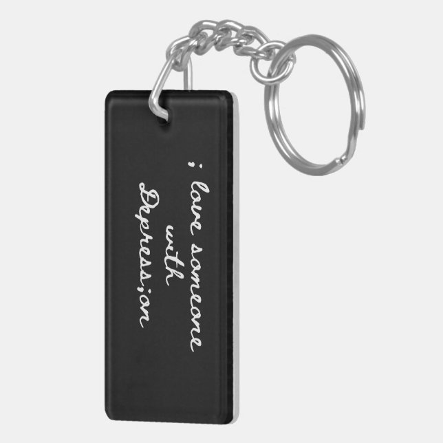 I love someone with Depression_ CTFOD Keychain (Back Right)