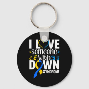 I Love Someone With Down Syndrome Key Ring
