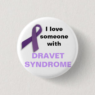 I Love Someone with Dravet Syndrome 3 Cm Round Badge