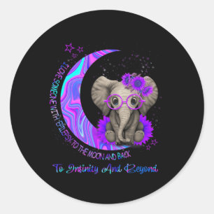 I Love Someone With Eosinophilic Disorders To The Classic Round Sticker