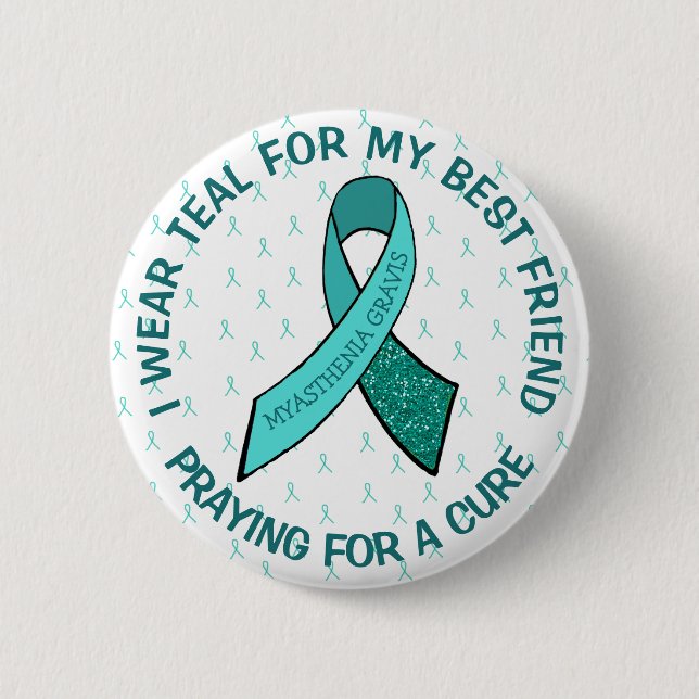I Love Someone with Myasthenia Gravis Button (Front)