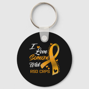 I Love Someone With Rsd Crps Awareness 1 Key Ring