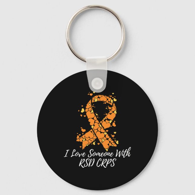 I Love Someone With Rsd Crps Awareness  Key Ring (Front)