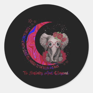 I Love Someone With Sickle Cell Anaemia To The Moo Classic Round Sticker