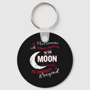 I Love Someone With Williams Syndrome Ribbon Aware Key Ring