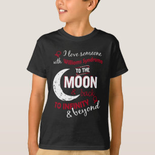 I Love Someone With Williams Syndrome Ribbon Aware T-Shirt