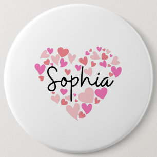 I love Sophia 6 Cm Round Badge