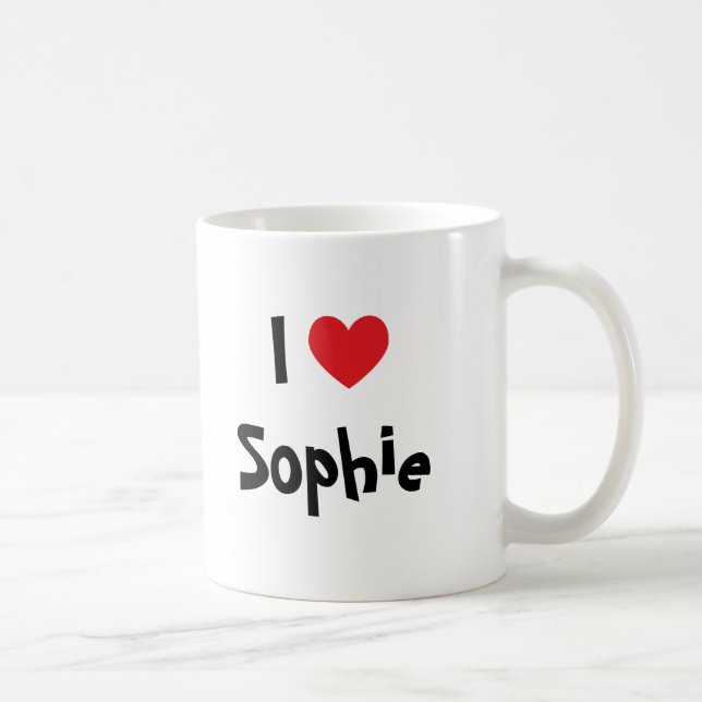 I Love Sophie Coffee Mug (Right)