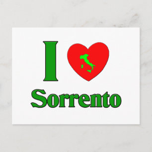 I Love Sorrento Italy Postcard