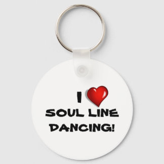 I Love Soul Line Dancing! Key Ring