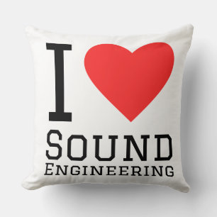 i love sound engineering cushion