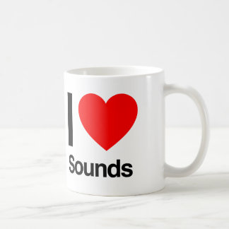 i love sounds coffee mug