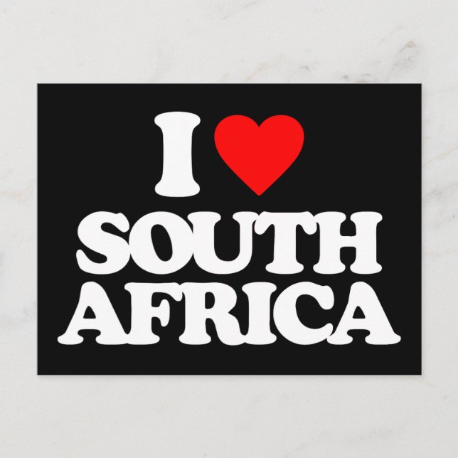 I LOVE SOUTH AFRICA POSTCARD (Front)