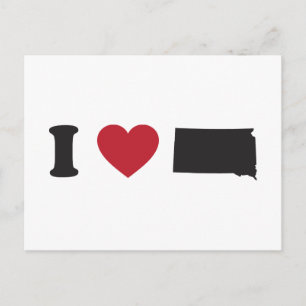 I Love South Dakota Postcard