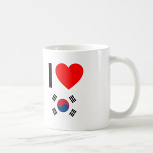 i love south korea coffee mug