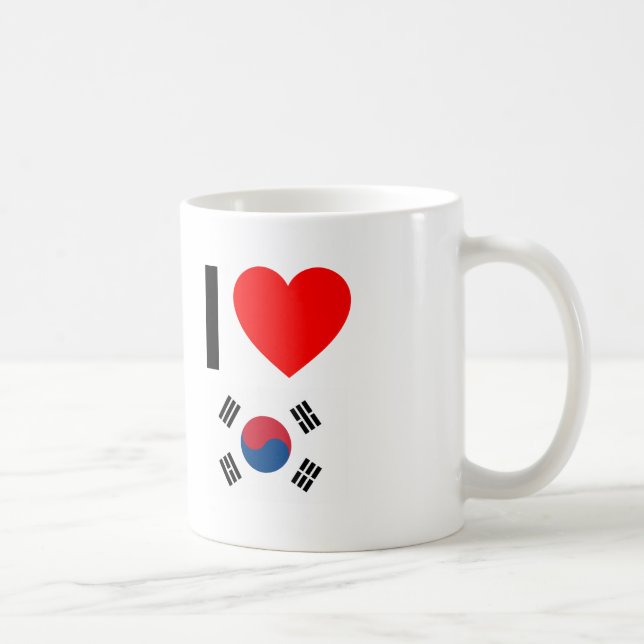 i love south korea coffee mug (Right)