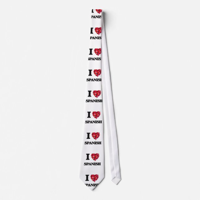 I Love Spanish Tie (Front)